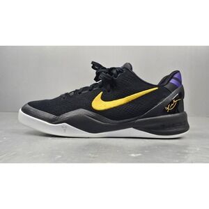Nike Kobe 8 GS Lakers Away Basketball Shoes GS 7Y Womens 8.5 Black FN0266-002‎
